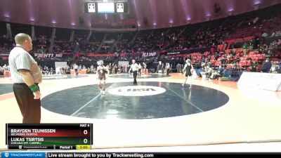 3A 106 lbs Champ. Round 1 - Brayden Teunissen, Belvidere (North) vs Lukas Tsirtsis, Chicago (Mt. Carmel)