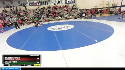 157 lbs Quarterfinal - Javen Estrada, North Central College vs Chase Fiser, Loras