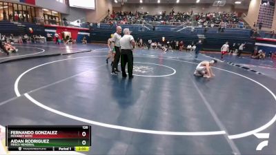 126 lbs Cons. Round 1 - Fernando Gonzalez, McKinney Boyd vs Aidan Rodriguez, Frisco Memorial