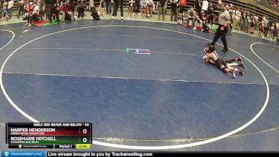 56 lbs Quarterfinal - Rosemarie Mitchell, Cimarron Bad Boys vs Harper Henderson, Green River Grapplers