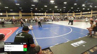 82 lbs 2nd Place - Gunner Barron, Blackcat WC vs Kellen Eva, Aniciete Traning Club