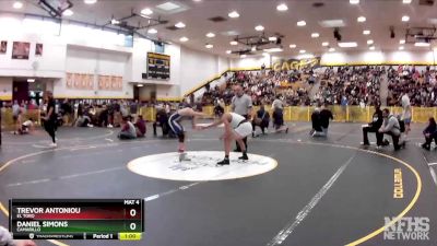 138 lbs Cons. Semi - Daniel Simons, Camarillo vs Trevor Antoniou, El Toro