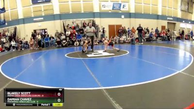 49 lbs Round 3 (10 Team) - Damian Chavez, Mishawaka Wrestling Club vs Blakely Scott, Indian Creek Wrestling Club (M)