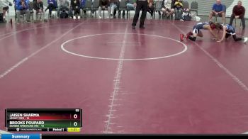 55 lbs Round 1 (8 Team) - Jaisen Sharma, Legacy Red vs Brooks Poupard, Dundee Wrestling (MI)