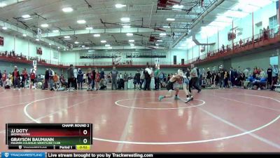 95 lbs Champ. Round 2 - Jj Doty, Brownsburg vs Grayson Baumann, Maurer Coughlin Wrestling Club