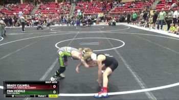 46 lbs Quarterfinal - Finn Moehle, TEAM CENTRAL vs Brady Culwell, Dodge City Wrestling Academy