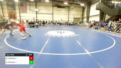 126 lbs Consi Of 32 #1 - Brady Hohlman, NY vs Nicolas Dimond, VA