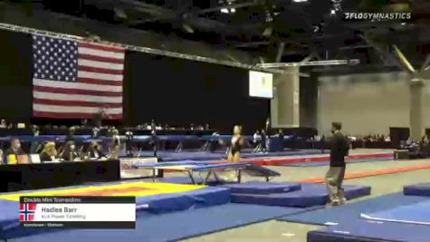 Hadlee Barr - Double Mini Trampoline, Kris Power Tumbling - 2021 USA Gymnastics Championships