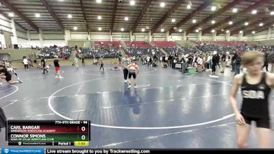 96 lbs Quarterfinal - Connor Simons, Sons Of Atlas Wrestling Club vs Carl Bargar, Sanderson Wrestling Academy