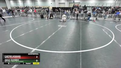 150 lbs Quarterfinal - Diego Ramirez, NXT Level Wrestling Academy vs Carter Howard, Neosho Youth Wrestling