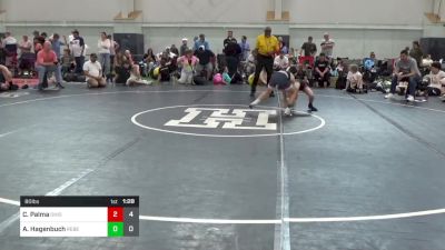 80 lbs Semifinal - Cole Palma, Ohio Gold 14K vs Adam Hagenbuch, Rebellion