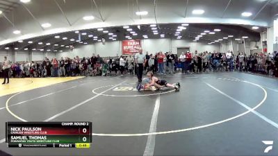 67 lbs Champ. Round 2 - Nick Paulson, Cavalier Wrestling Club vs Samuel Thomas, Powhatan Youth Wrestling Club