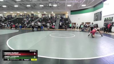 165 lbs Semifinal - Merrik Murray, Greater Heights Wrestling vs Owen Laughlin, The Best Wrestler