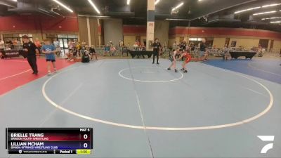 85 lbs Round 2 - Brielle Trang, Dragon Youth Wrestling vs Lillian McHam, Omada Kitrinos Wrestling Club