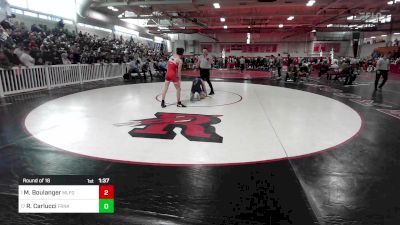 126 lbs Round Of 16 - Michael Boulanger, Milford vs Riley Carlucci, Franklin