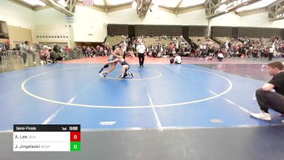 132-H2 lbs Semifinal - Aidan Lee, John Glenn vs Jack Jingeleski, Mac Arthur