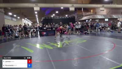 132 lbs Cons 4 - Faith James, Missouri vs Kryssceah Ravenelle, Wyoming Seminary Wrestling Club