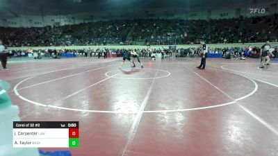 150 lbs Consi Of 32 #2 - Jermey Carpenter, Highlander Wrestling vs Aadin Taylor, Broken Bow