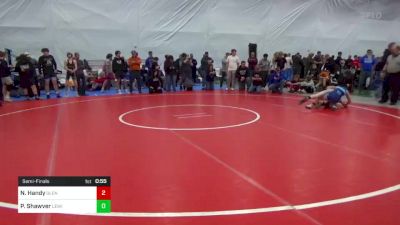 100 lbs Semifinal - Nathaniel Handy, Glenville vs Paxton Shawver, Lewistown