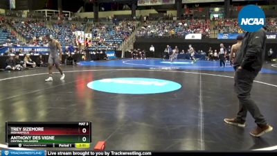 174 lbs Semifinal - Anthony Des Vigne, Central Oklahoma vs Trey Sizemore, Indianapolis