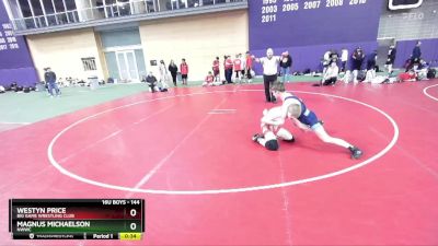 144 lbs Cons. Round 4 - Westyn Price, Big Game Wrestling Club vs Magnus Michaelson, NWWC