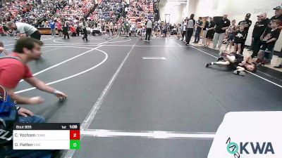 58 lbs Quarterfinal - Colston Yocham, Coweta Tiger Wrestling vs Drake Patton, Claremore Wrestling Club