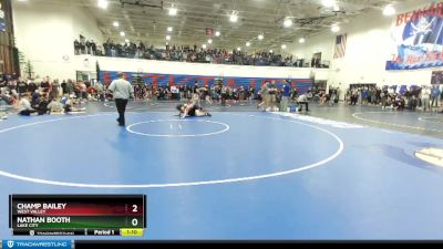 152 lbs Cons. Round 5 - Nathan Booth, Lake City vs Champ Bailey, West Valley