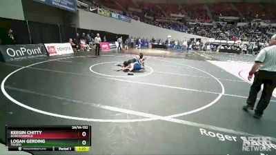 2A/1A-132 Quarterfinal - Logan Gerding, Toledo vs Keegin Chitty, Echo/Stanfield