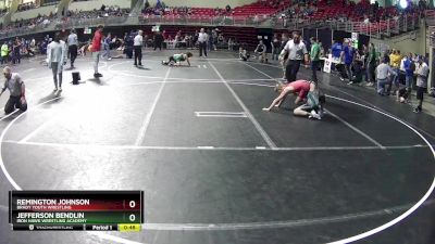 100 lbs Cons. Semi - Jefferson Bendlin, Iron Hawk Wrestling Academy vs Remington Johnson, Brady Youth Wrestling