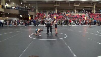 61 lbs Cons. Round 2 - Braxton Cole, Maize Wrestling Club vs Leighton Burns, Kansas Young Guns Wrestling Cl