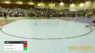 138 lbs Semifinal - Nikko Gonzalez, BULLDOG WRESTLING CLUB vs Jacob Sieminski, Sweet Home