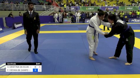 VANESSA CRISTINA DA SILVA CRUZ O vs FERNANDA FÁTIMA DE CAMPOS 2024 Brasileiro Jiu-Jitsu IBJJF