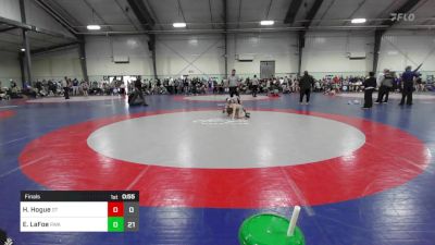 65 lbs Final - Hunter Hogue, Dendy Trained Wrestling vs Edward LaFoe, Roundtree Blue