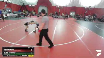 59 lbs Cons. Semi - Judd Schmitz, Wisconsin vs Bain Wiegel, Sarbacker Wrestling Academy