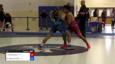 77 lbs Quarterfinal - Arvin Khosravy, Chaminade High School Wrestling vs Noah Wachsmuth, New York Athletic Club