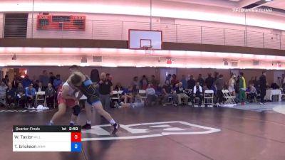 130 kg Quarterfinal - William Taylor, Williams Baptist University vs Toby Erickson, Army (WCAP)