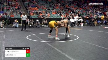 174 lbs 3rd Place - Lorenzo De La Riva, North Dakota State vs Kimball Bastian, Utah Valley