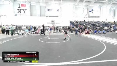 110 lbs Champ. Round 1 - Derek Walseman, Beaver River Youth Wrestling vs Ethan Steuber, Club Not Listed