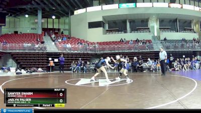 115 lbs Round 5 (8 Team) - Jaelyn Palser, Wood River Girls vs Sawyer Swarm, Kearney Girls