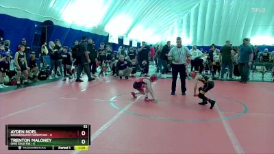 52 lbs Round 1 (8 Team) - Ayden Noel, Neighborhood Wrestling vs Trenton Maloney, Ohio Gold 10k