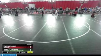 83-85 lbs Round 3 - Emmett Sullivan, Janesville Youth Wrestling Club Inc. vs Owen Schmidt, Wisconsin