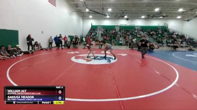 150 lbs Champ. Round 1 - William Alt, Eastside United Wrestling Club vs Sakiusa Meador, Big Piney Pinners Wrestling Club