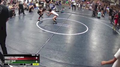 58 lbs Semifinal - Kingston Mercurio, Peterson Grapplers vs Rocky Ruiz, RED WAVE WC