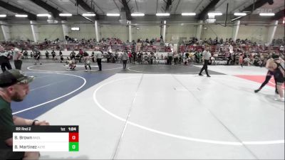 100 lbs Rr Rnd 2 - Brayden Brown, Badlands WC vs Beau Martinez, Aztec Youth Wrestling