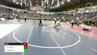 90 lbs Consi Of 8 #1 - Wayne Nagel, Buena Vista Middle School vs Braiden Sidwell, Highland Middle School