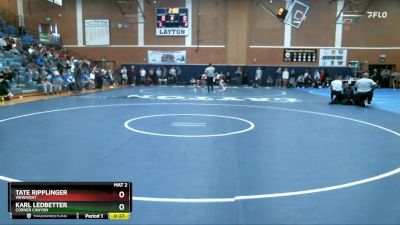 138 lbs Cons. Round 5 - Tate Ripplinger, Viewmont vs Karl Ledbetter, Corner Canyon