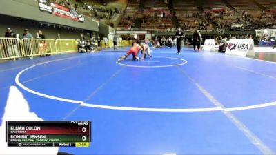 136 lbs Cons. Round 2 - Elijah Colon, California vs Dominic Jensen, NexGen Regional Training Center