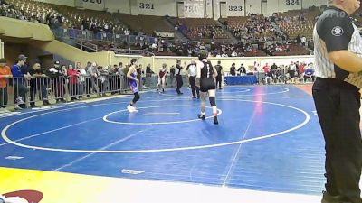 110 lbs Consi Of 4 - Lindsey Kupp, Union Girls JH vs Ayva Perez, Hinton Takedown Club