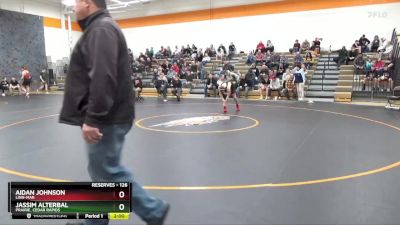 126 lbs Round 4 - Aidan Johnson, Linn-Mar vs Jassim Alterbal, Prairie, Cedar Rapids