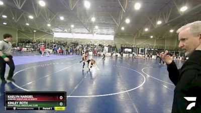 95 lbs Round 1 - Kaelyn Nargiel, Sublime Wrestling Academy vs Kinley Roth, Grantsville Wrestling Club